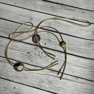 Gold Tone Lot of Bolo Ties